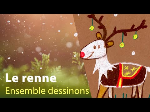 Comment dessiner le Renne du Père Noël