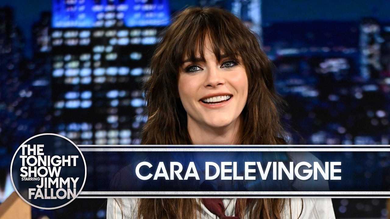 Cara Delevingne Brought Stevie Nicks to Tears at Her Concert, Shows Jimmy Her Pre-Show Headstand - YouTube video featuring the word one says