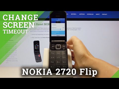 How to Change Screen Timeout in NOKIA 2720 Flip – Display Settings