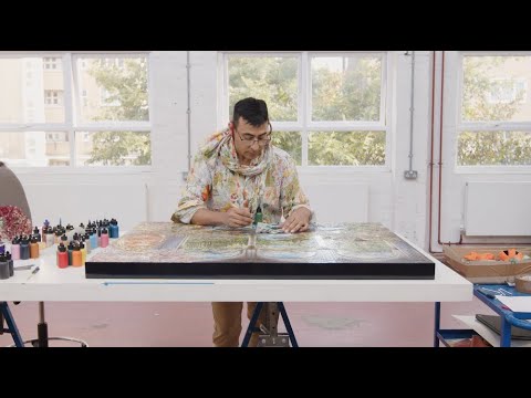 Immerse in Raqib Shaw's Diaristic and Dreamlike Paintings