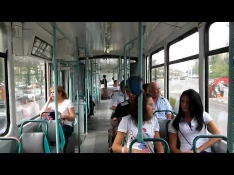 Calatorie cu un tramvai TATRA pe linia 102 in Ploiesti -- RATPH