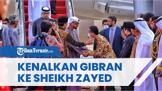 Tiba di Bandara Adi Soemarmo, Jokowi Tampak Kenalkan Gibran ke Sheikh Zayed, Disaksikan Menteri