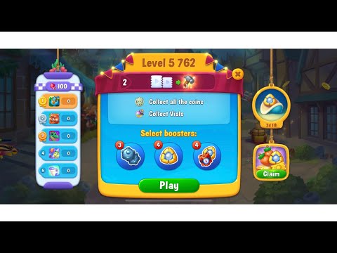 Fishdom, level 5762 collect vials