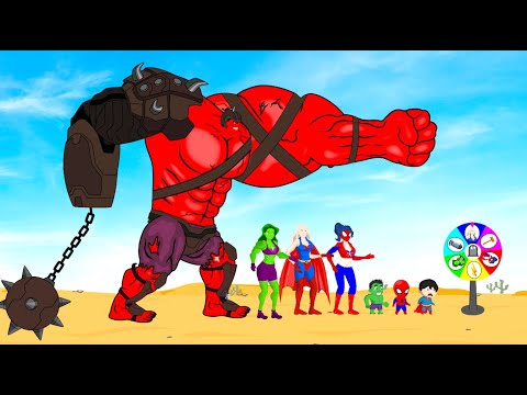 Rescue SHE HULK Family & SPIDER GIRL, SUPER GIRL vs HULK MONSTER : Who Is The King Of Super Heroes ?