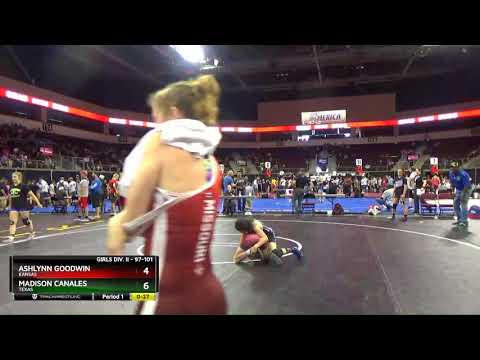 Girls Div. II 97-101 Ashlynn Goodwin Kansas Vs Madison Canales Texas