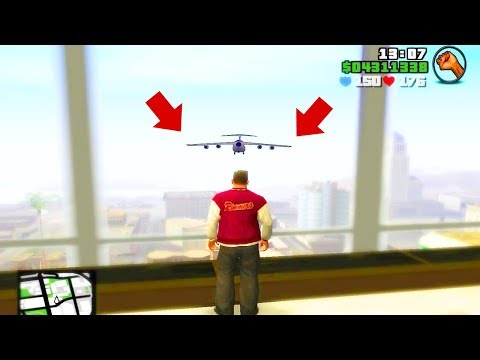 САМОЛЁТ ЛЕТИТ ПРЯМО В ЗДАНИЕ ГТА САН АНДРЕАС! ЧТО БУДЕТ???