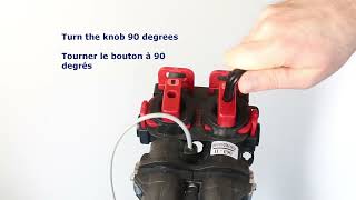 How to put the Rainfresh water Softener/Conditioner into bypass mode