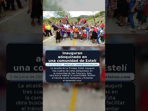 Inauguran adoquinado en una comunidad de Estelí