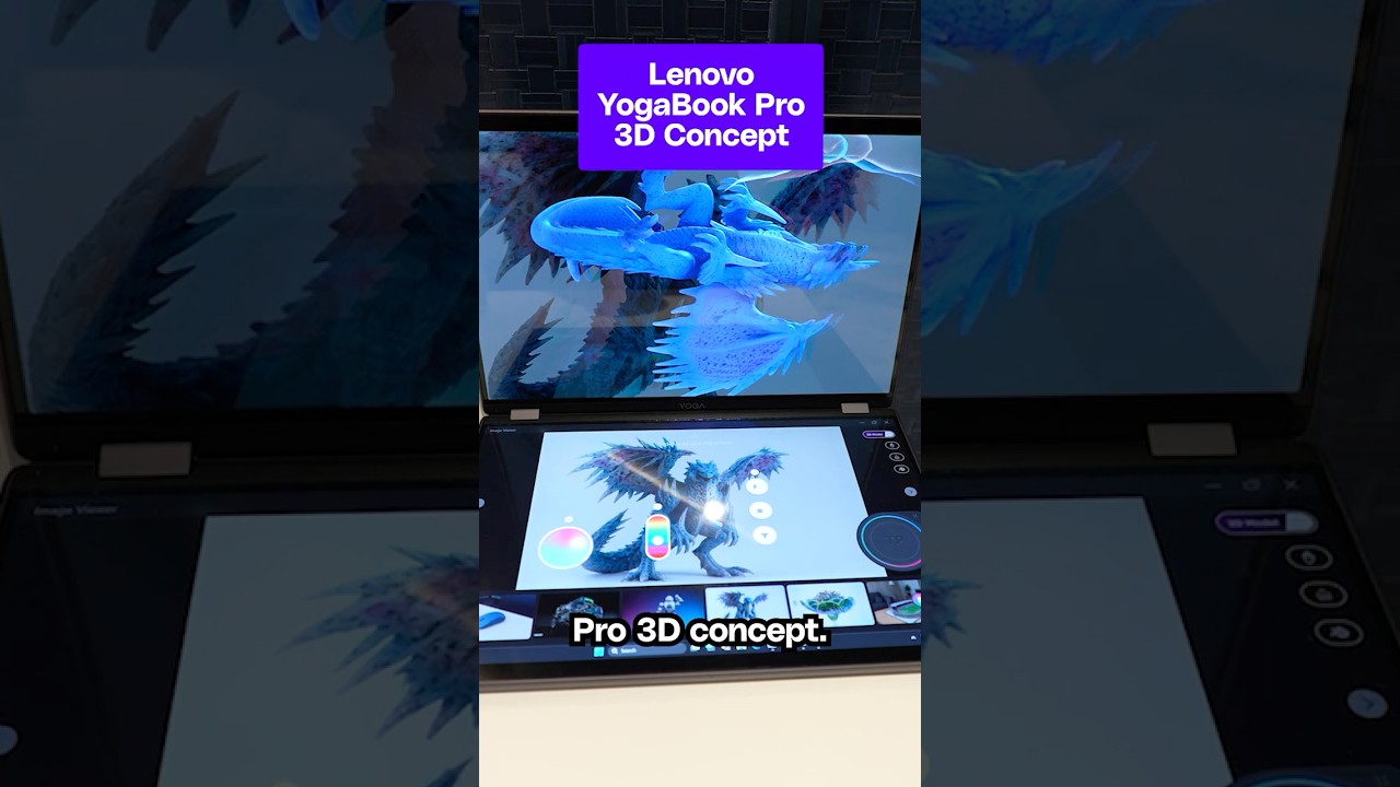 Lenovo's YogaBook Pro 3D concept. Calling 3D artists, is this something you’d use?
