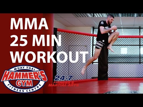 25 Minute MMA Home Workout With Brock // Hammer's at Home Workouts