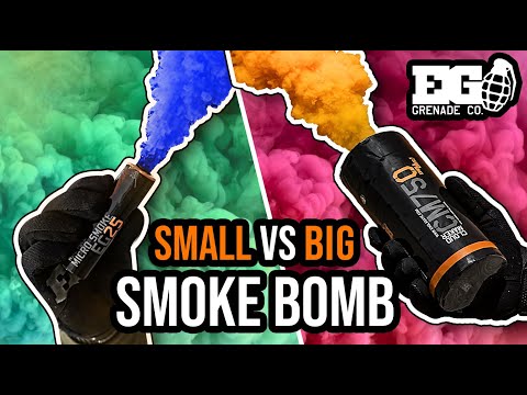 BIGGEST vs SMALLEST Smoke Bomb - Smoke Grenades - Enola Gaye full range