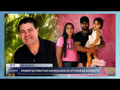 Homenagem: Familiares lembram vítimas de acidente em Ipanema.