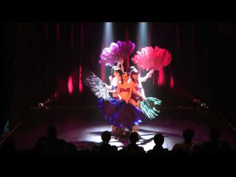 Showgirl Feather Fan Students perform Feather Fan Blues - Bombshell Burlesque & Beauty Academy