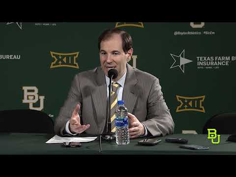 Baylor Basketball (M): Postgame Press Conference vs. West Virginia
