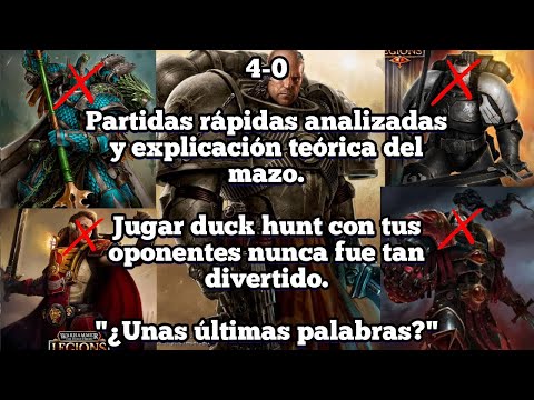 WH40K The Horus Heresy Legions| Crysos Morturg deck competitivo| Partidas y explicación teórica.