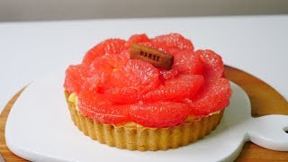 자몽 타르트 만들기 Grapefruit Tart | 한세