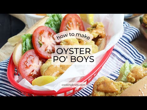 Fried Oyster Po' Boy Sandwiches Recipe