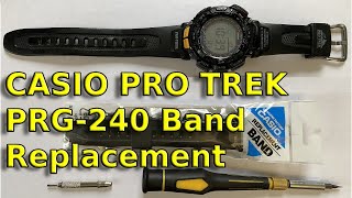 Casio PRO TREK PRG-240 Band Replacement Tutorial