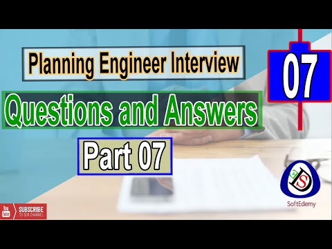 Planning Engineer Interview Questions and Answers Part 01 Interview tips Guidelines planners