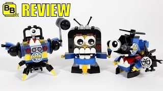 YouTube thumbnail: LEGO MIXELS SERIES 9 NEWZERS TRIBE SCREENO CAMSTA MYKE REVIEW