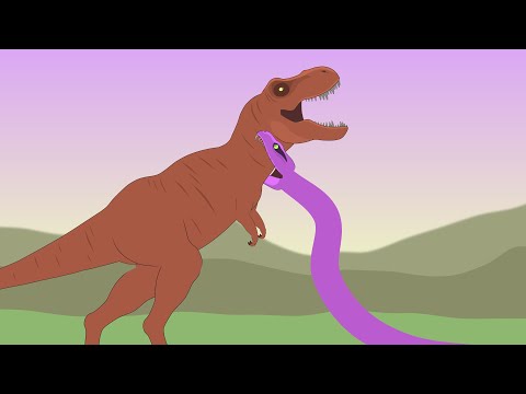 Tyrannosaurus Rex vs. Titanoboa | Animation