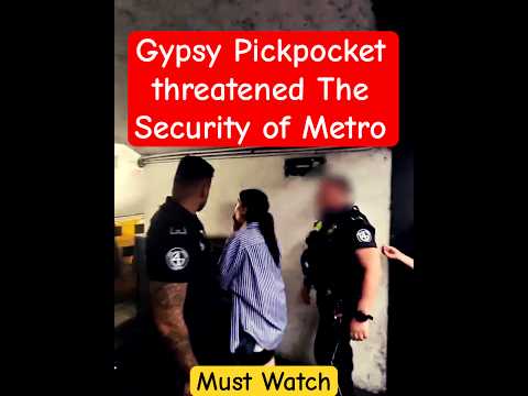 ❌Pickpocket Moves Aggressively Toward Security #Pickpocket #Rome #Metro #Italy #Security #Police