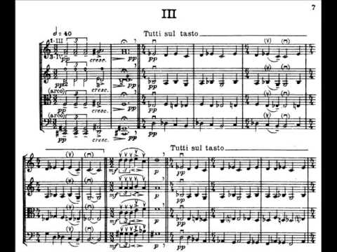 Igor Stravinksy [1882-1971] - "Three Pieces for String Quartet" [1914]