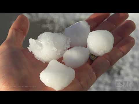 06-04-2020 Rapid City, SD - Hail Destroys Dealership Supercell Timelapse