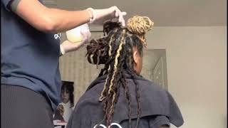 Turning my wife’s blonde dreads to black without turning green