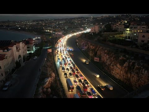 Aerial shots: Traffic as displaced return to south Lebanon after Israel-Hezbollah truce | AFP