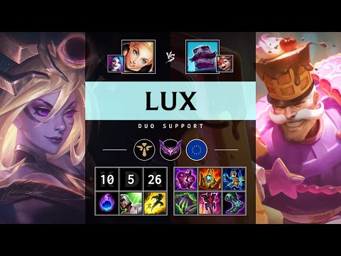 Lux Support vs Braum: Super CC - EUW Master Patch 14.17