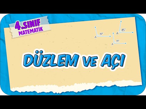 Düzlem ve Açı 📘 4.Sınıf Matematik #2025
