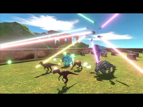 Escape From Tiny Spinning Godzilla Heads - Escape From Monster - Animal Revolt Battle Simulator
