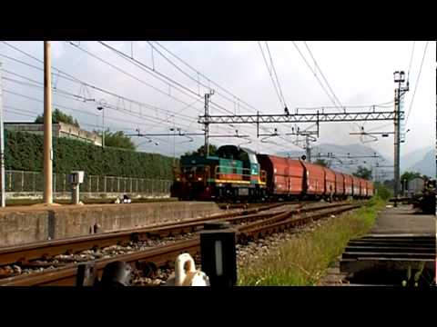 Il "Merone", il merci per la cementeria Holcim.