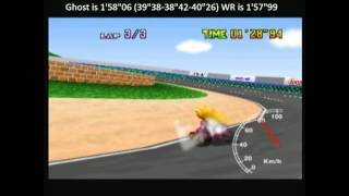 MK64 - Former World Record on Luigi Raceway - 1'57"99** (NTSC: 1'38"13) by Daniel Burbank
