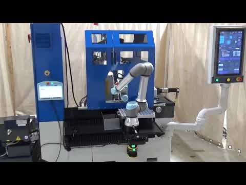 Universal Robot loading a Royal Master Centerless Grinder