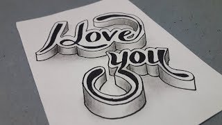 Download lagu 3d Drawing I Love You On Paper - Writing Styles Easy mp3 Download lagu 3d Drawing I Love You On Paper - Writing Styles Easy mp3