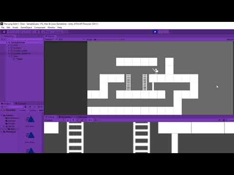 ladder and door 2d platformer