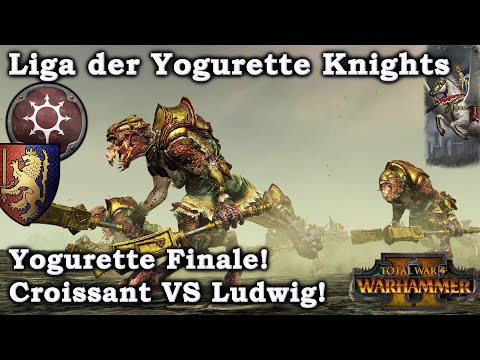 Norsca-Run Bretonen vs Norsca Croissant VS Ludwig Total War Warhammer Yogurette Knights