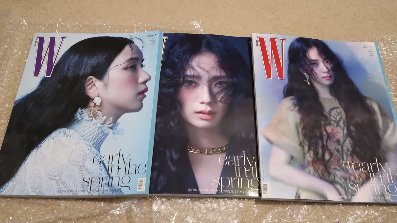 W KOREA MAGAZINE FEB 2021 ISSUE BLACKPINK JISOO A, B,C COVER PICKUP/UNBOXING
