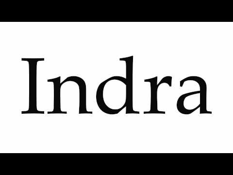 How to Pronounce Indra