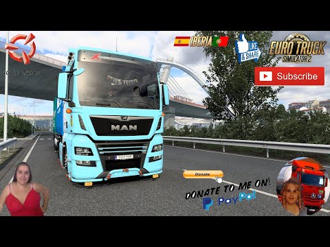Euro Truck Simulator 2 (1.40) MAN TGX Euro6 Long Delivery to Navia Spain DLC Iberia + DLC's & Mods