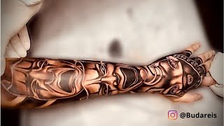 TATTOO TIME LAPSE - CHORA AGORA RI DEPOIS