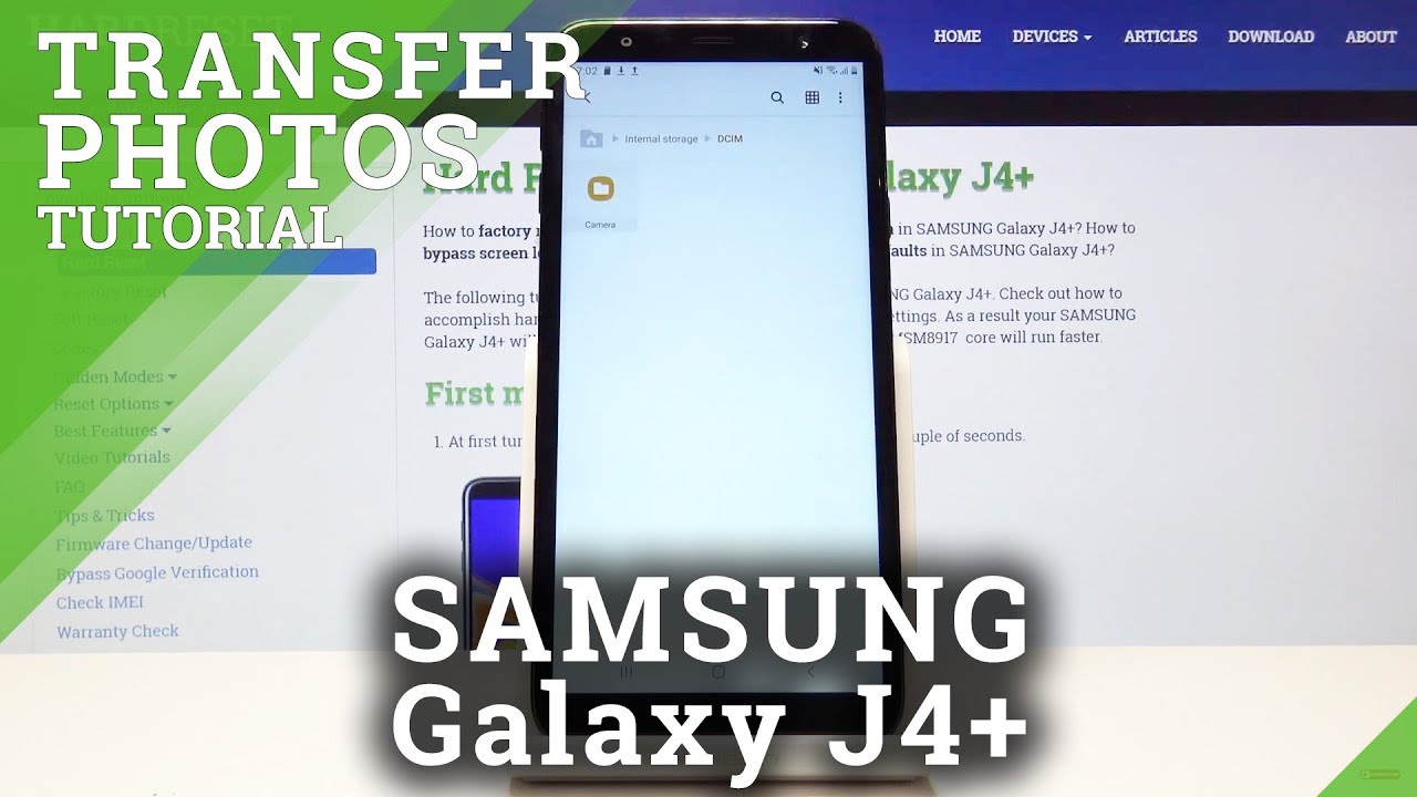How to Transfer Photos in SAMSUNG Galaxy J4+ - Move Media
