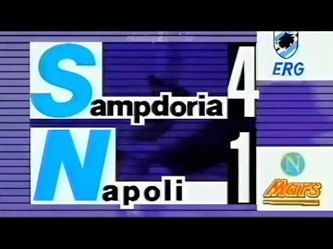 Sampdoria-Napoli 4:1, 1990/91 - Domenica Sportiva (l'ultimo Gol in Serie A di Diego Maradona)