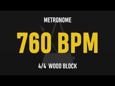 760 BPM 4/4 - Best Metronome (Sound : Wood block)