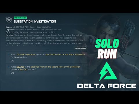 Substation Investigation (SOLO) - Delta Force: Hawk Ops