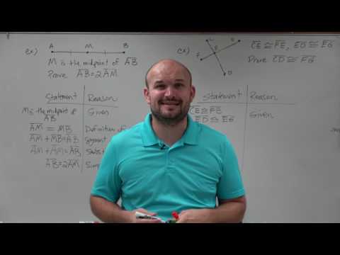 Master writing a two column proof using segment addition theorem