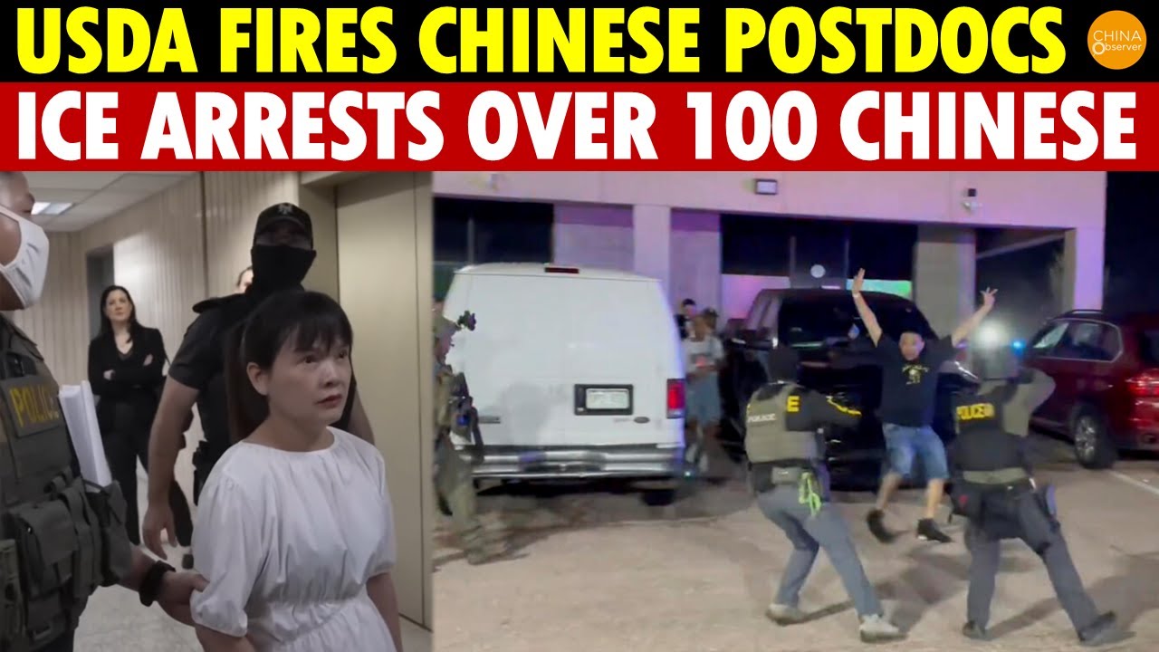 Mass Purge Begins! USDA Fires Many Chinese Postdocs, ICE Arrests Over 100 Chinese in LA