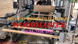 MÁY CẮT KHOAN PHAY BO HAI ĐẦU TỰ ĐỘNG 2500MM WM-250CDS2. Chiếc máy liên hợp thế hệ mới.